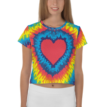Load image into Gallery viewer, Heart Tie Die Crop Top - iGAME Clothing